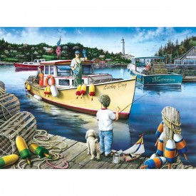 MasterPieces Childhood Dreams Jigsaw Puzzle, Lucky Day, Featuring Art by Dan Hatala, 1000 Pieces