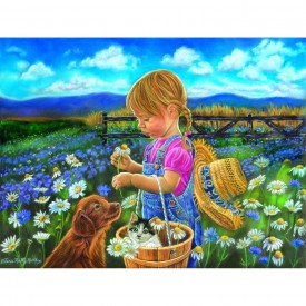 Country Girl 300 pc Jigsaw Puzzle by SUNSOUT INC
