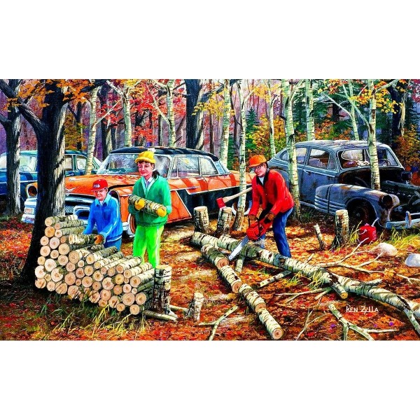 Fall Chores 300 pc Jigsaw Puzzle by SunsOut