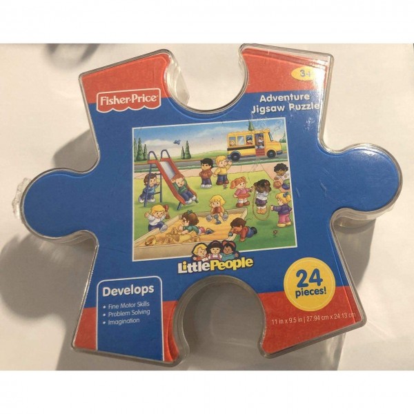 Fisher-Price Little People Adventure Jigsaw Puzzle Storage Container - School