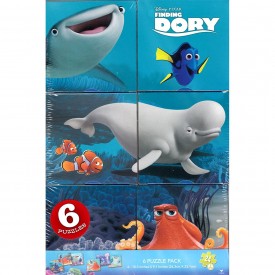 Cardinal Disney Finding Dory 6 Puzzle Pack