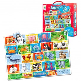 The Learning Journey: Jumbo Floor Puzzles - Animals - Extra Large Puzzle Measures 3 ft by 2 ft - Preschool Toys & Gifts for Boys & Girls Ages 3 and Up (881347)