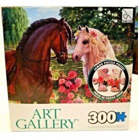 300 Piece Art Gallery Puzzle - Over The Fence - Jumbo Pieces
