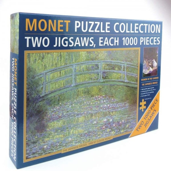 Monet Puzzle Collection: Two Jigsaws, Each 1000 Pieces - Women in the Garden & The Japanese Bridge