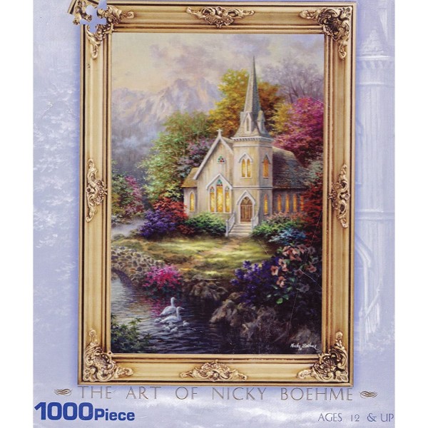 The Art Of Nicky Boehme 1000 Piece Picture Frame Jigsaw Puzzle, Serenity by Nicky Boehme