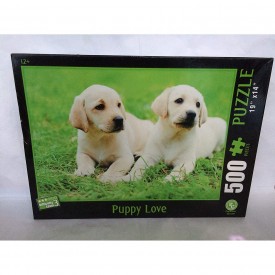 500 Piece Puzzle "Puppy Love" Difficulty Level 3