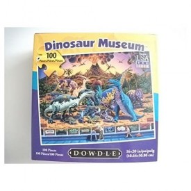 Dowdle Folk Art Dinosaur Museum 500 Piece 16'' x 20'' Jigsaw Puzzle