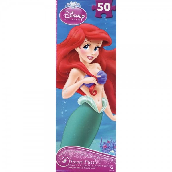 Cardinal Disney The Little Mermaid Princess Ariel 50 Piece Tower Puzzle
