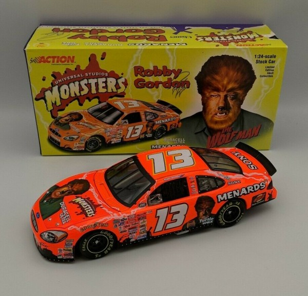 2000 Action Robby Gordon #13 Universal Studios Monsters The Wolf Man 1:24 Scale