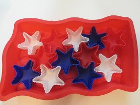 Silicone American Flag Star Cake Cupcake Molds Patriotic 4th of July Holiday
