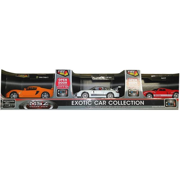 MSZ 3 Pack Exotic cars Collection (Lotus Exige S, Porsche 911 GT3 CUP (997), and Ford GT