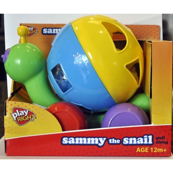Sammy the Snail Pull Along Toy By Play Right