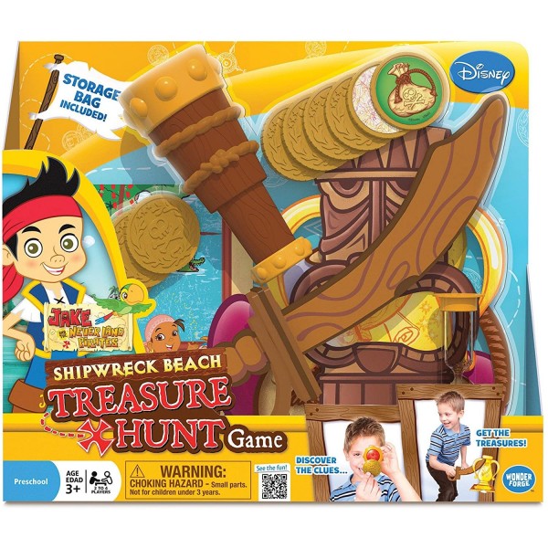 Jake and The Never Land Pirates Shipwreck Beach Treasure Hunt Game, Yellow