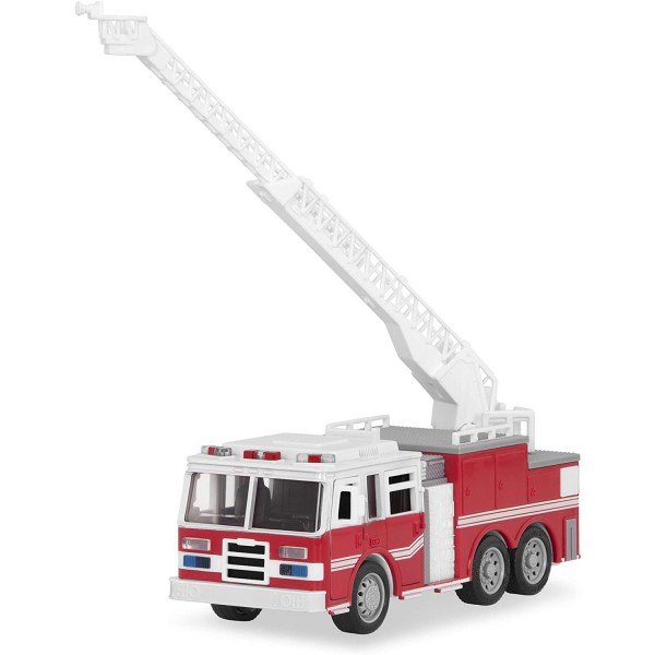 DRIVEN by Battat — Micro Fire Truck — Mini Red Toy Fire Truck with Lights & Sounds For Kids 3+ & Up