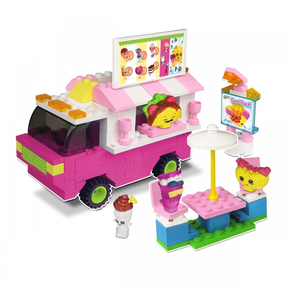 Shopkins Kinstructions Food Fair Buildable Truck And Figure Play Set 37360