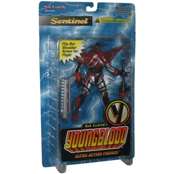 Youngblood Sentinel Ultra-Action Figure With Flip-Out Shoulder Armor For Flight