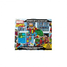 Marvel Comics Avengers 100+ Art and Activity Set-Markers,Paints,Crayons,Pads