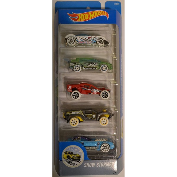 Hot Wheels Compatible 5 Gift Pack Set Snow Stormers DJD21 1:64 Scale Collectible Die Cast Model Car