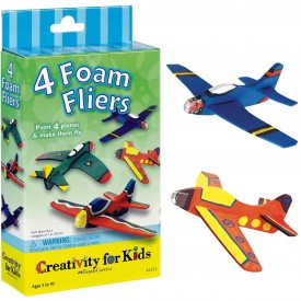 Creativity for Kids Four Foam Fliers Mini Craft Kit - Paint 4 Foam Airplanes