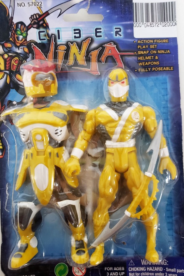 Sunco Ltd Ciber Ninjas Fully Poseable Action Figure 6" Yellow