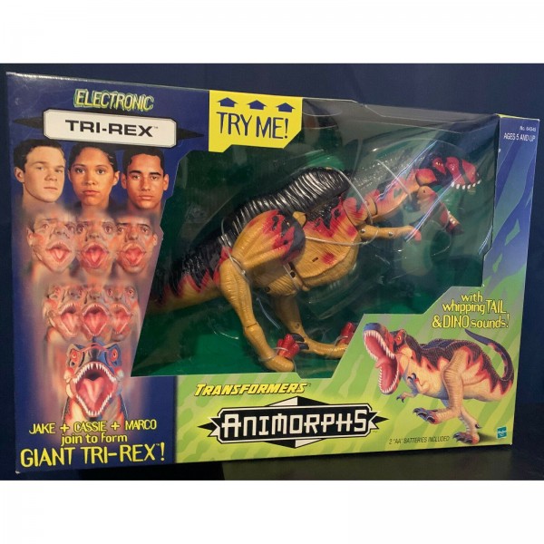 Vintage Transformers: Animorphs Tri-Rex Action Figure Electronic 1999 Hasbro