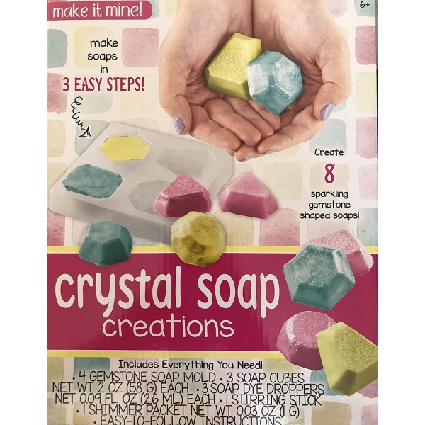 Create 8 Sparkling Gemstone Shaped Soaps