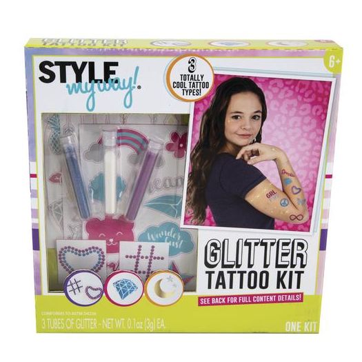 Style My Way Glitter Tattoo Kit