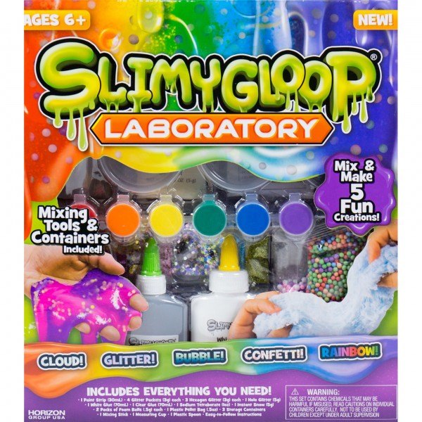SLIMYGLOOP Laboratory with Slime Mix-Ins, Tools, Containers, 6+