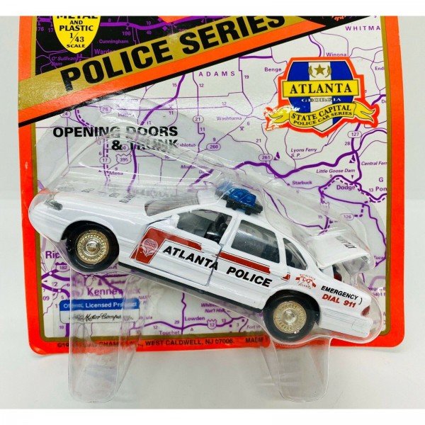 1997 Road Champs Police Series 1/43 Scale Emergency Vehicle Replica - Atlanta, Georgia Police