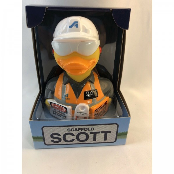 Celebriduck Scaffold Scott OSHA Safety Series Accuform Rubber Duck Ducky 4 1/2"