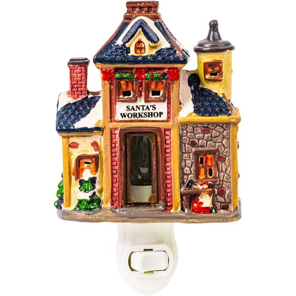 Santa's Workshop Porcelain Night Light