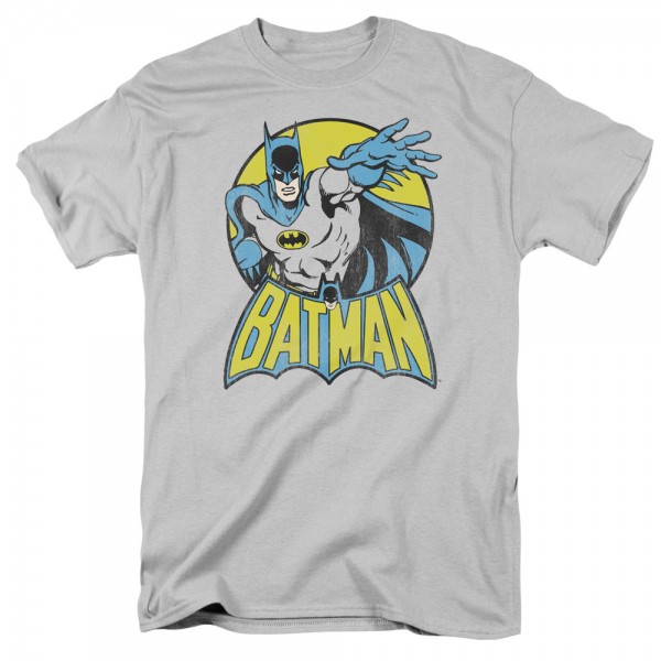 DC Comics Batman Short Sleeve Graphic T-shirt Adult Size Large Grey