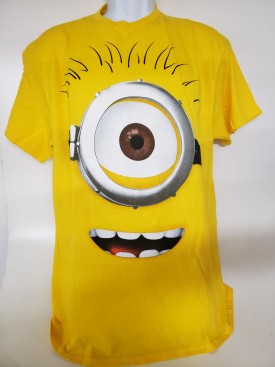 Despicable Me Graphic Short Sleeve T-shirt Adult Size Large Yellow