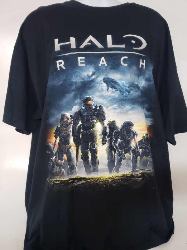 Halo Reach Short Sleeve Graphic T-shirt Adult Size 2XL Navy Blue