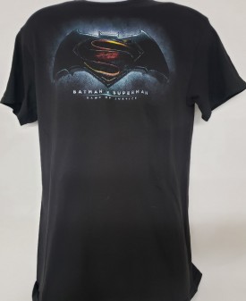Batman v Superman Dawn of Justice Short Sleeve Graphic T-shirt Adult Size Small Black