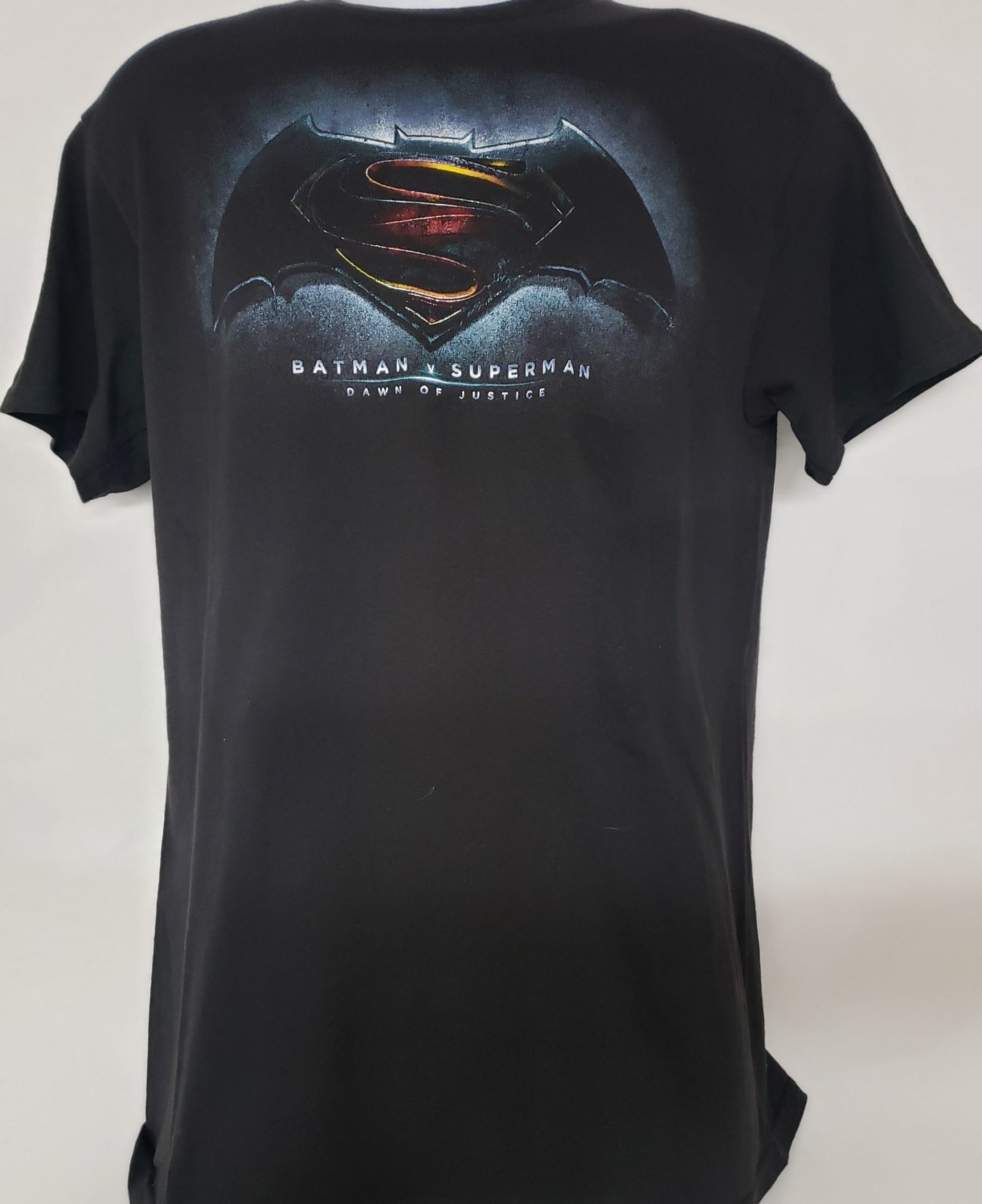 Batman v Superman Dawn of Justice Short Sleeve Graphic T-shirt Adult Size  Small Black - Nokomis Bookstore & Gift Shop