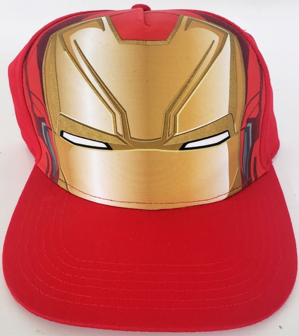 Marvel Iron Man Adjustable Adult Baseball Cap Hat Snapback Flat Bill Red