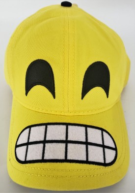 Emoji Adjustable Adult Baseball Cap Hat Snapback Curved Bill Yellow