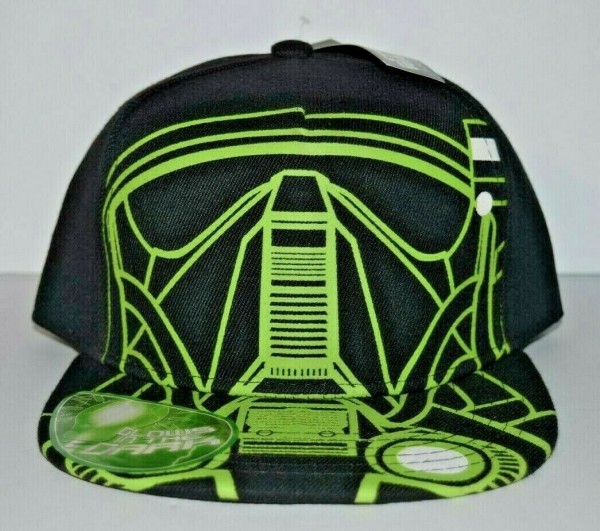 Star Wars Rogue One GITD Adjustable Adult Baseball Cap Hat Snapback Flat Bill Black