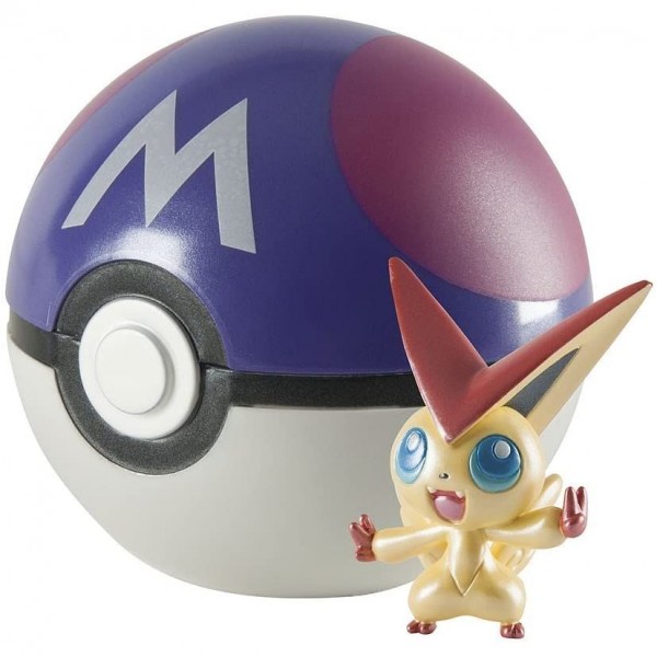 TOMY Pokémon 20th Anniversary Victini and Master Ball Limited Edition Figurine