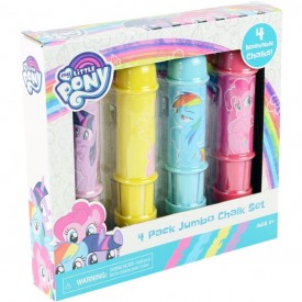 My Little Pony 4 Pack Jumbo Chalk Set w/Holder