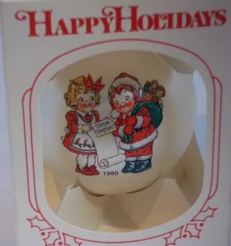 Campbell's Soup 1990 Collector's Edition White Glass Ball Ornament