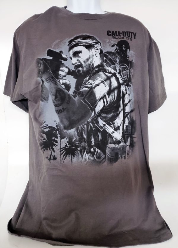 Call of Duty Black Ops Short Sleeve T-shirt Adult Size X-Large Grey