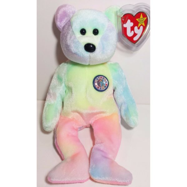 Ty Beanie Baby - B.B. Bear the Birthday Bear