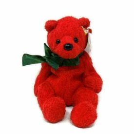 Ty Beanie Baby - Mistletoe The Red Bear (2000)