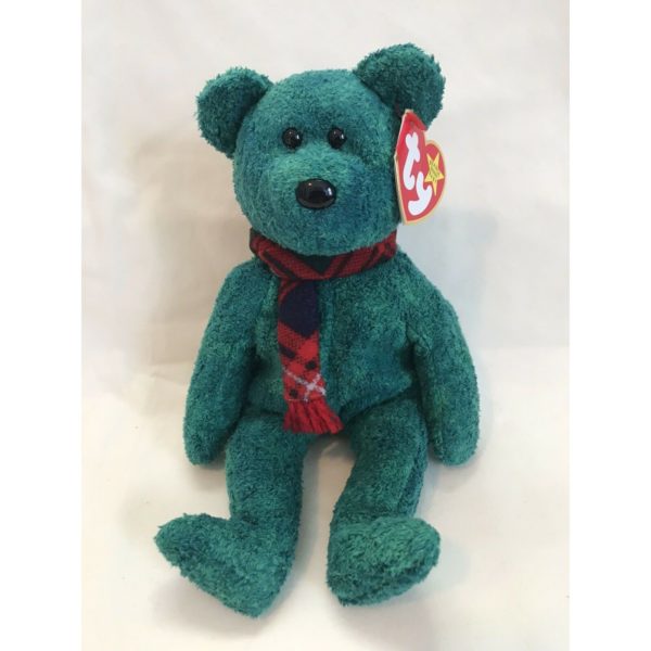 Ty Beanie Baby - Wallace the Green Irish-Scottish Bear (1999)