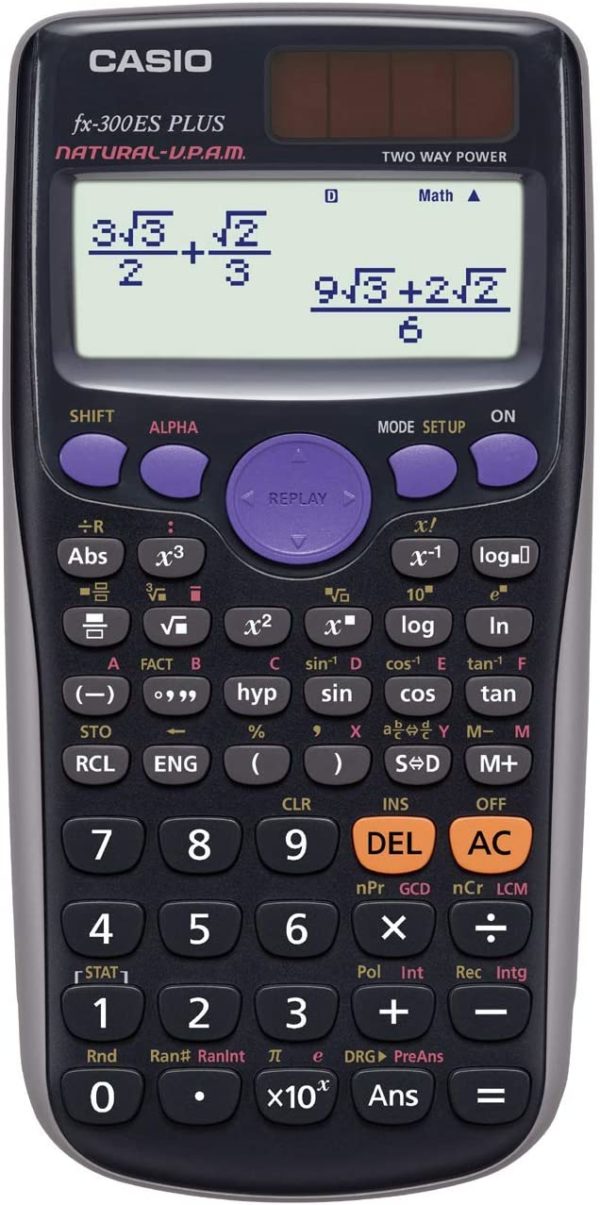 Casio fx-300ES PLUS Scientific Calculator, Black