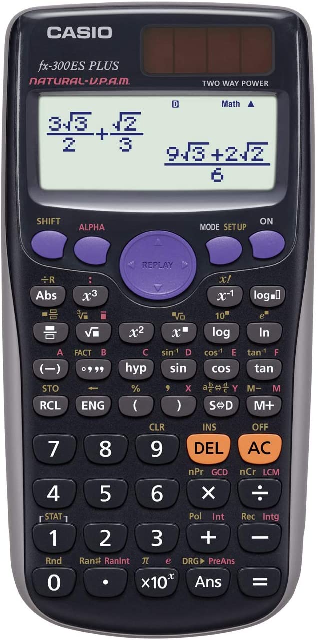 Casio fx300ES PLUS Scientific Calculator, Black Nokomis Bookstore