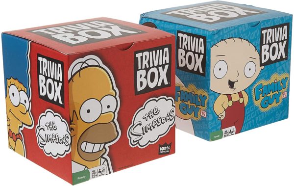 The Simpsons and Family Guy Trivia Game Box Bundle Set