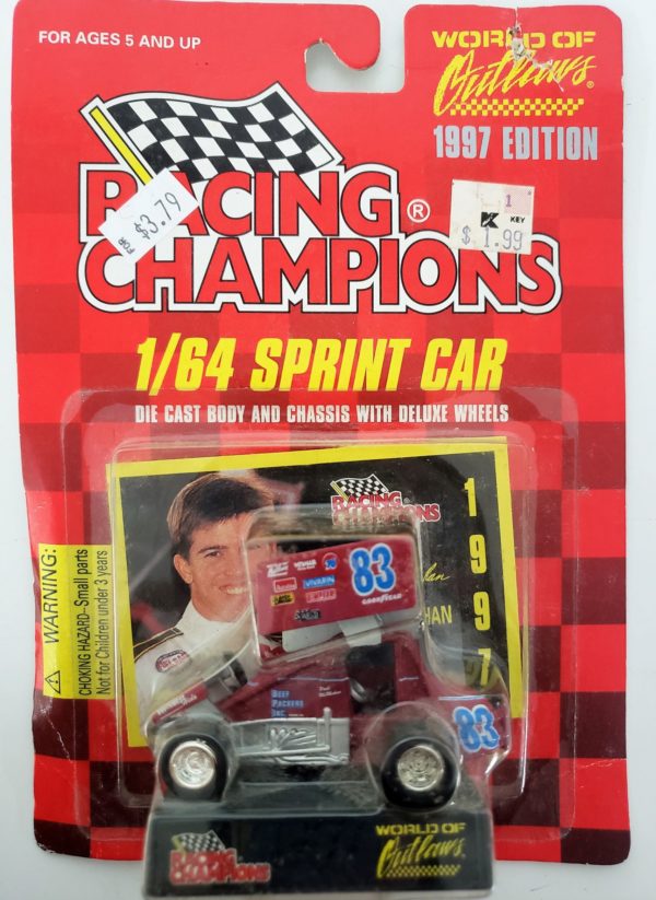 RACING CHAMPIONS Paul McMahon 1/64 Scale #83 Beef Packers Inc 1997 World of Outlaws Series Sprint Car